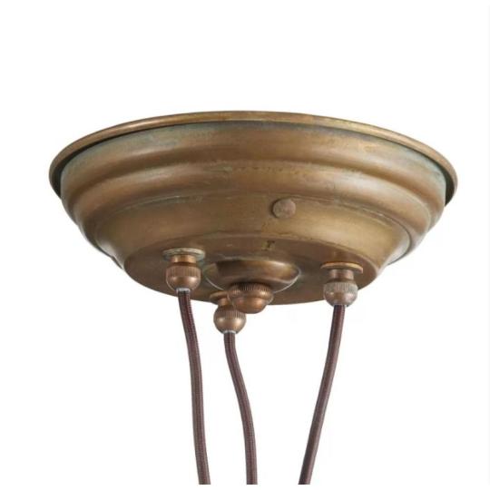 rustikalny vintage bronz lampa nad stolom zavesenie luster viac lamp antikovany chalupa bronzlampa patina country.jpg